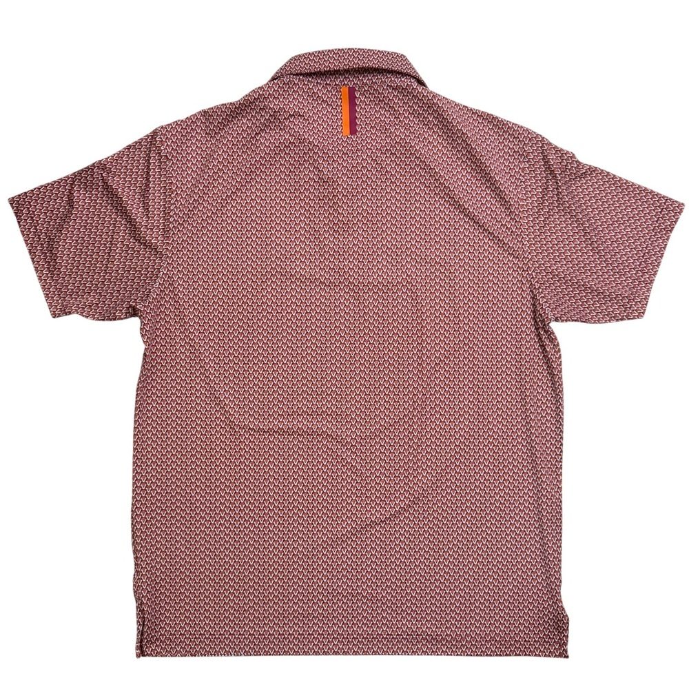 Rhoback Performance Polo Shirt Mens Large Virginia Tech VT Hokies AOP Collegiate - Picture 4 of 6
